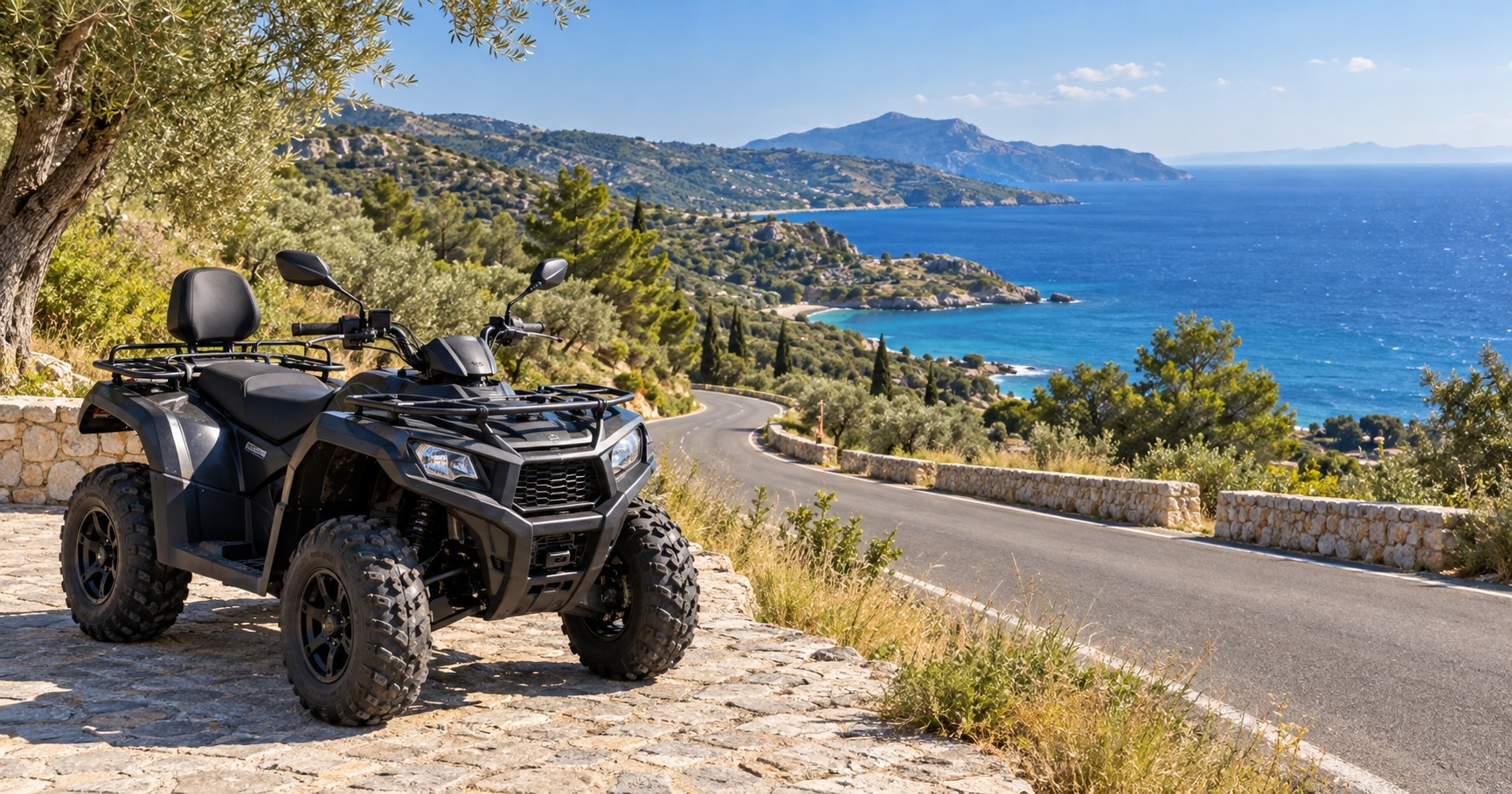 The west coast loop: Ostrich Farm, Valley of the Butterflies and Ancient Kamiros by ATV